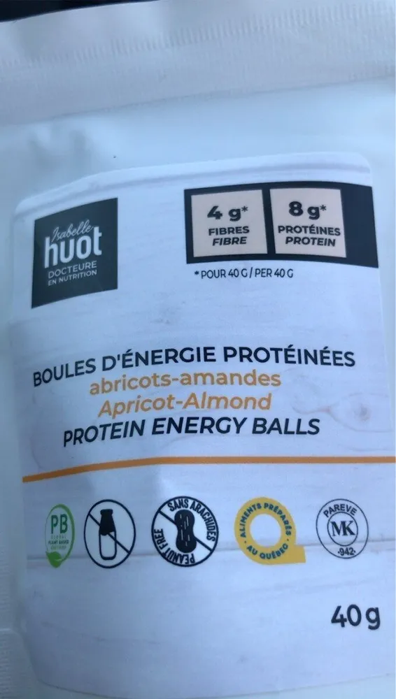 Boules d’énergie Abricots-Amanded