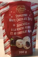 Pepermint white chocolate bites