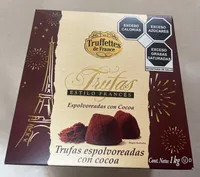 Trufas estilo francés espolvoreadas con cocoa