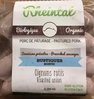 Saucisses rustiques - Oignons Rotis