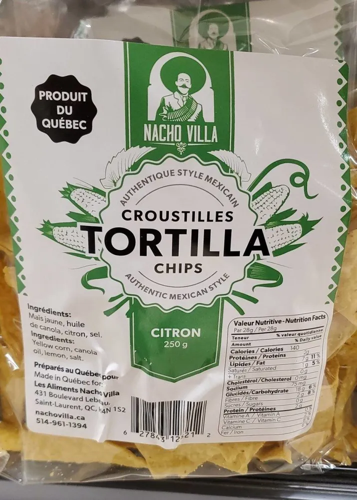 Croustille Tortilla Citron