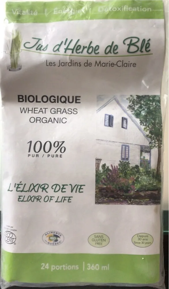 Jus d’herbe de blé