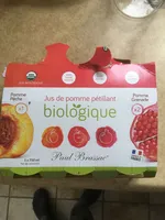 Jus de pomme petillant biologique