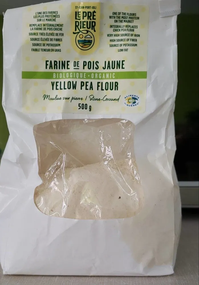 Farine de pois jaune biologique