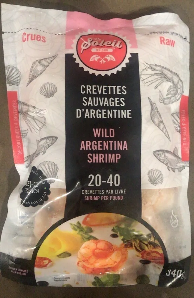 Crevettes sauvages d’Argentine