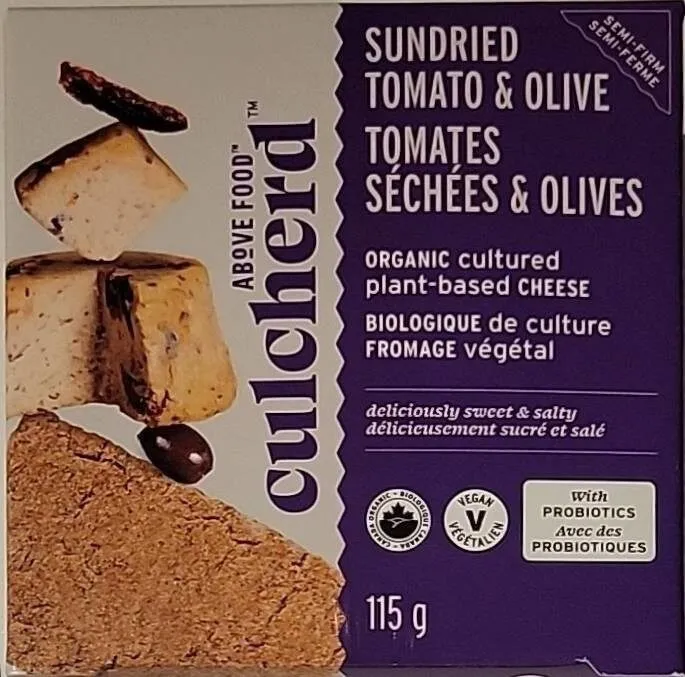 Organic cultured plant-based cheese