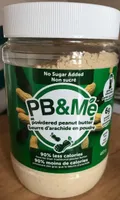 natural: 100% peanuts [powdered peanut butter]