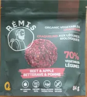 Organic vegetables crackers Beet & Apple