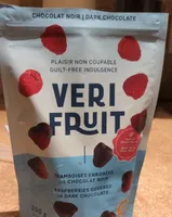 Framboises enrobées de chocolat noir