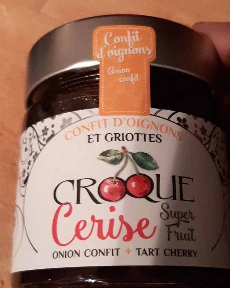 Confit d'oignons et griottes