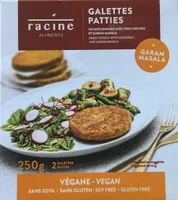 Galettes - Patates douces avec pois chiches et garam masala