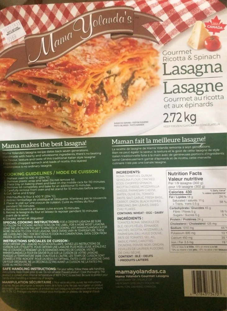 lasagna