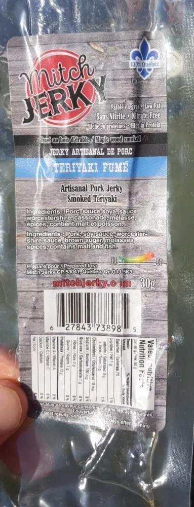 jerky artisanal de porc