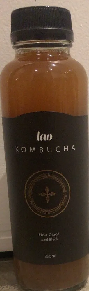 Iced black kombucha