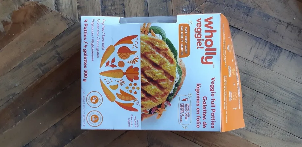 Galettes de légume en folie Cari doux et carottes