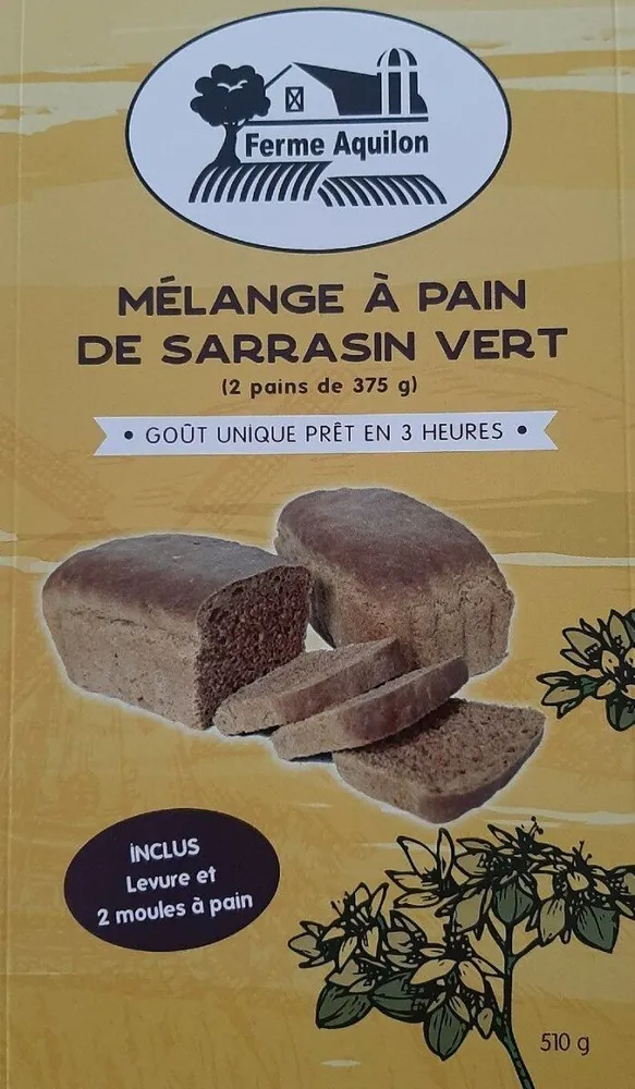 Mélange à pain de sarrasin vert
