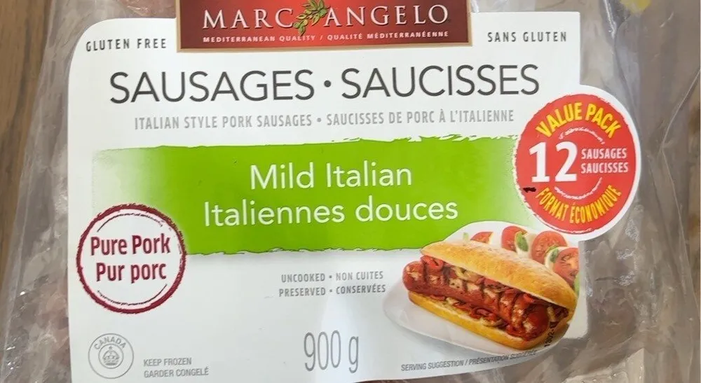 Saucisses italiennes douces