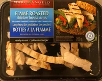 Lanières de poitrine de poulet roties a la flammr