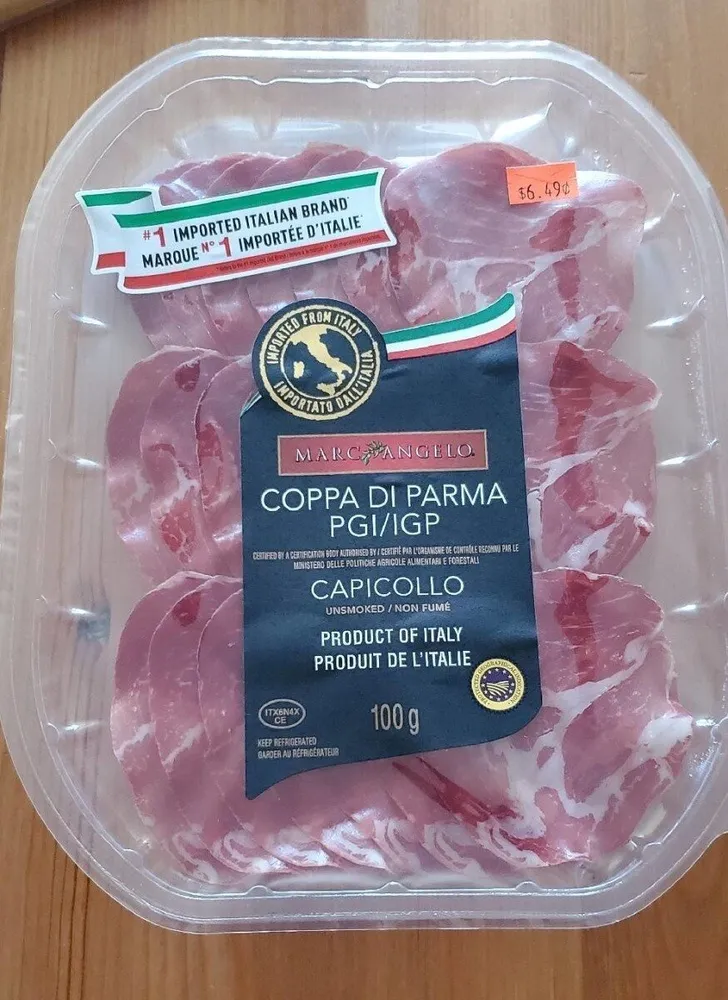 Coppa di Parma PGI/IGP
