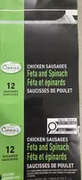 Chicken Sausages Feta and Spinach