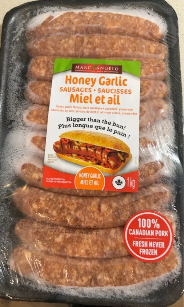 Honey garlic sausage
