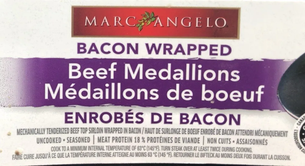 Médaillons de boeuf enrobés de bacon