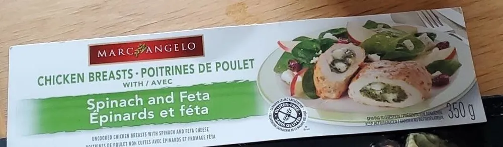 Chicken breast - spinach and feta