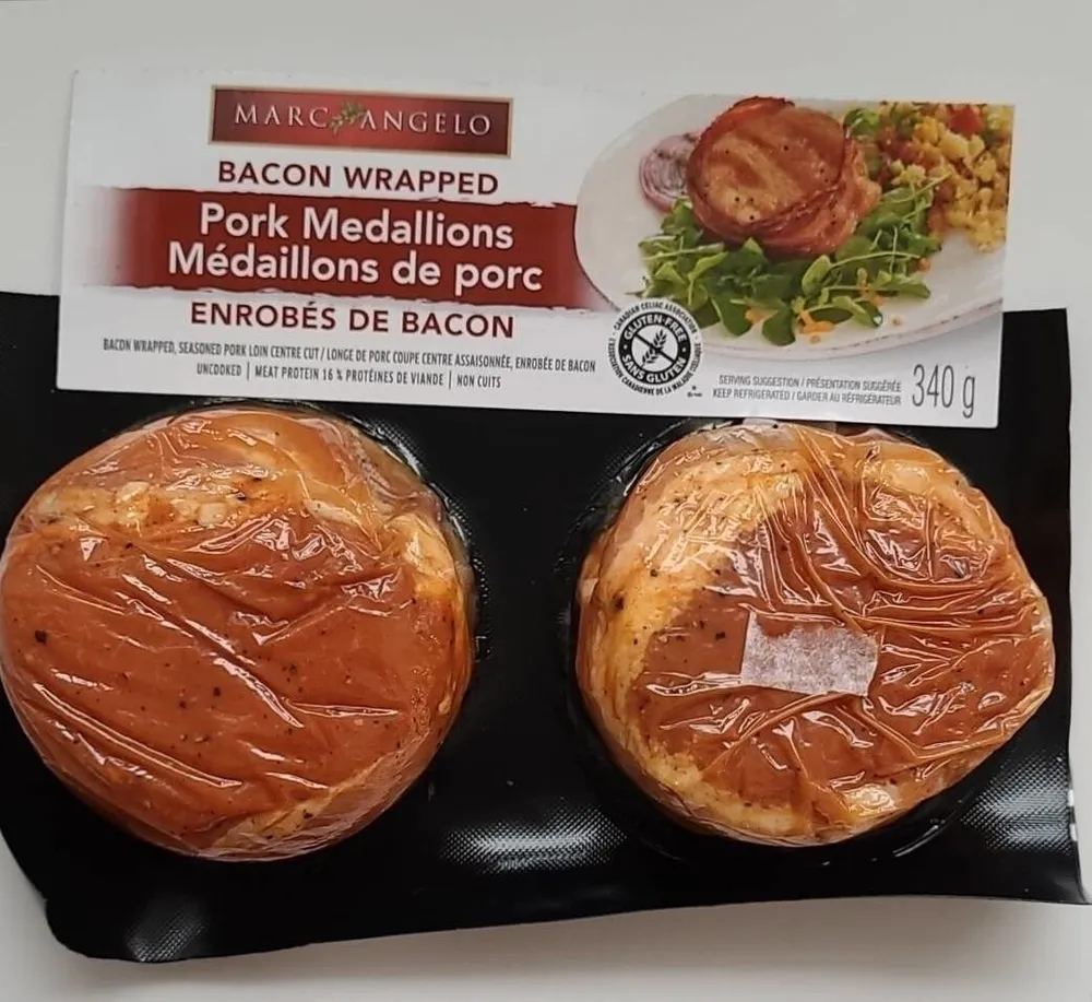 Médaillons de porc enrobés de bacon