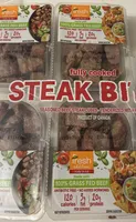 seasoned beef steak cubes - tenderized with sea salt