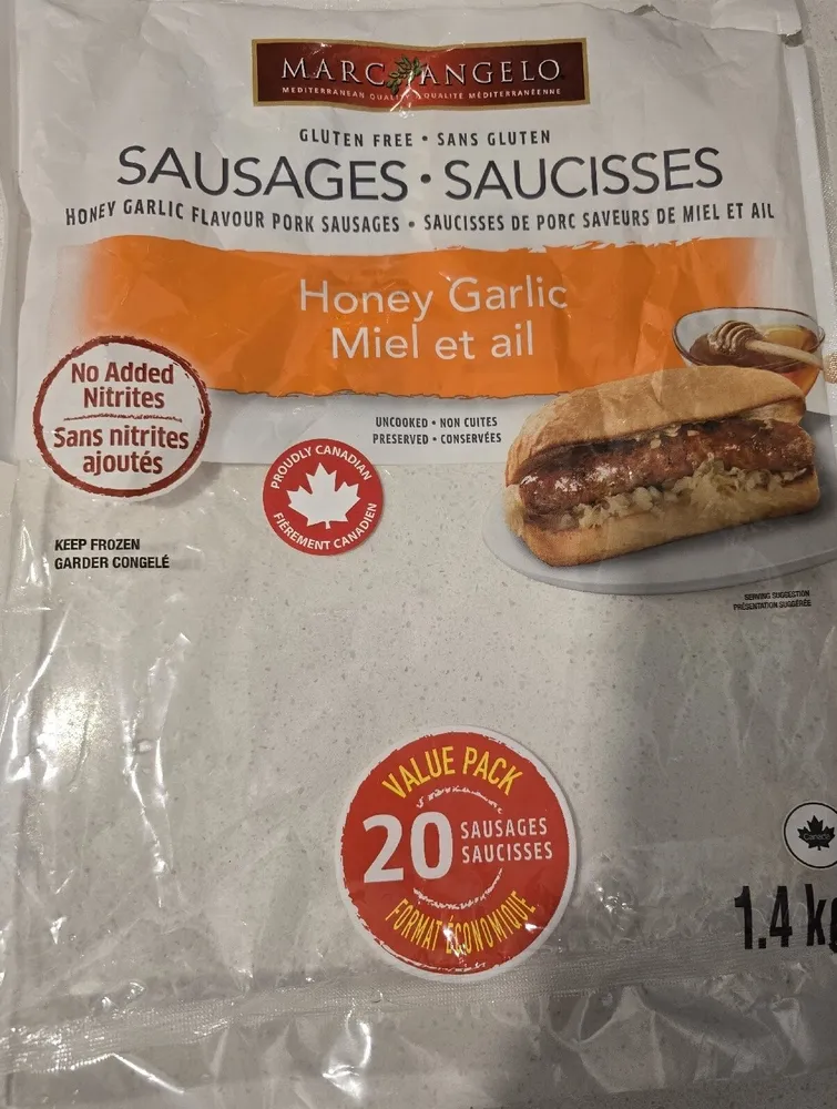 Gluten Free Honey Garlic Sausages