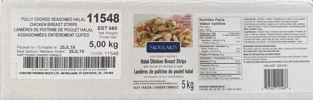 Halal Chicken Breast Strips