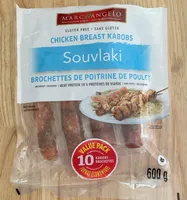 Souvlaki brochette de poitrine de poulet