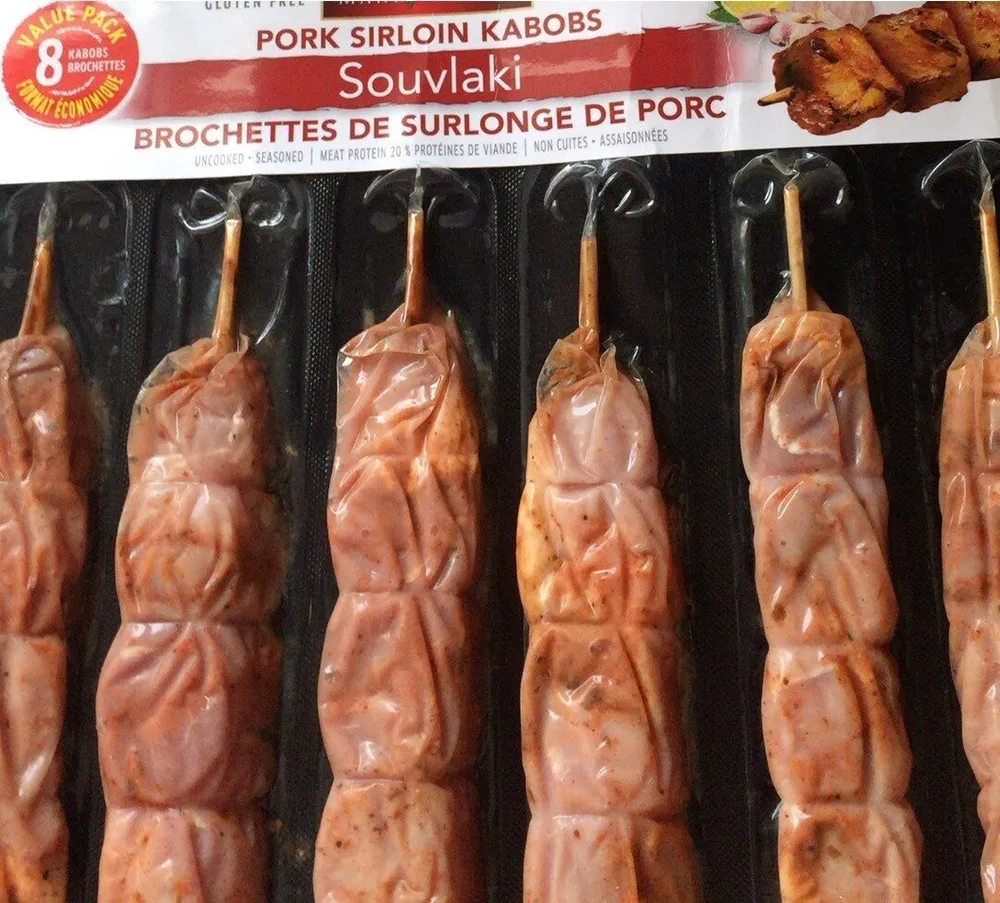Brochettes de surlonge de porc