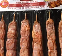 Brochettes de surlonge de porc