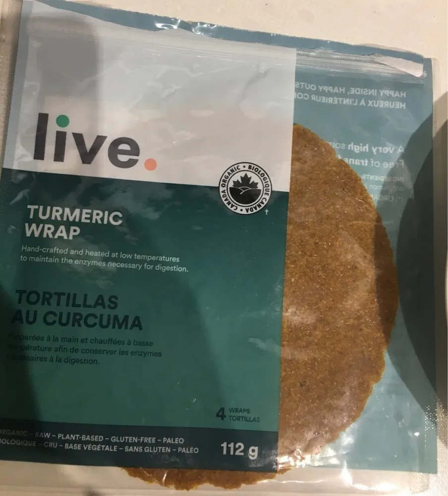 Live Tumeric wrap