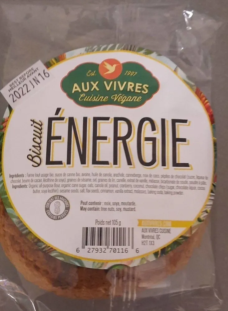 Biscuit energie