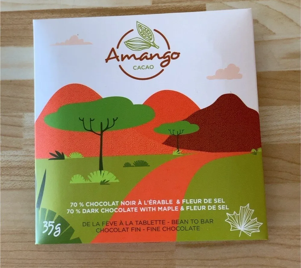 Chocolat noir à l’érable et fleur de sel