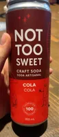 Not too sweet craft soda