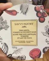 Soupe thai aux lentilles, tomates et lait de coco
