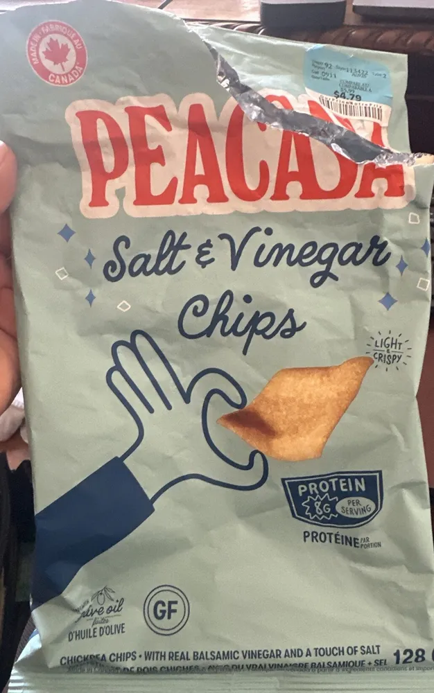 Salt and vinegar Chickpea chips