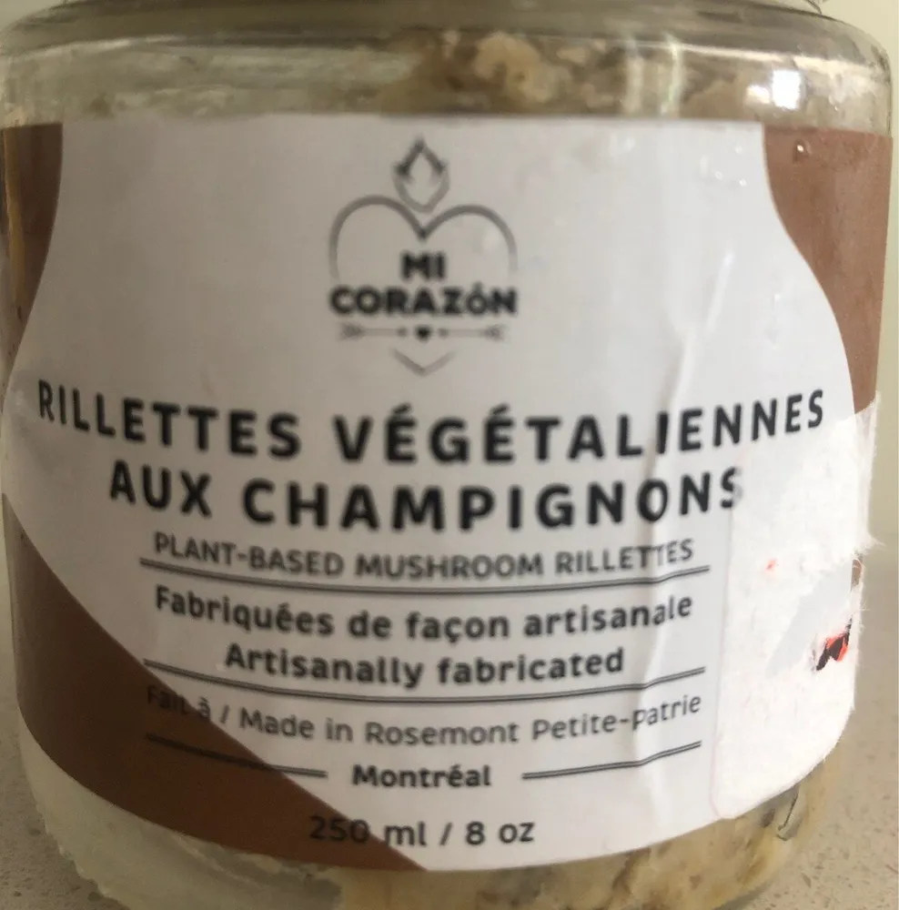 Rillettes vegetaliennes aux champignons