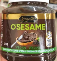 O'Sesame Vegan Sugar Free Dark Chocolate Spread