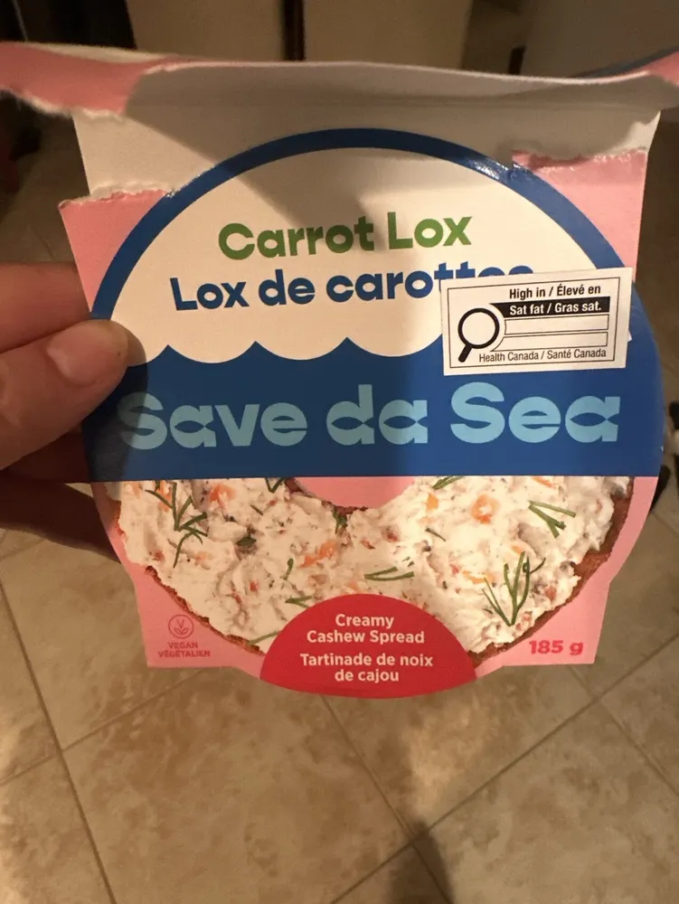 Carrot Lox cashew Spread