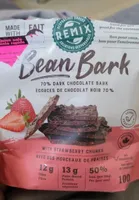 Bean Bark with Strawberry Chunks
