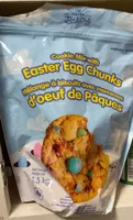 Cookie mix with easter egg chunks