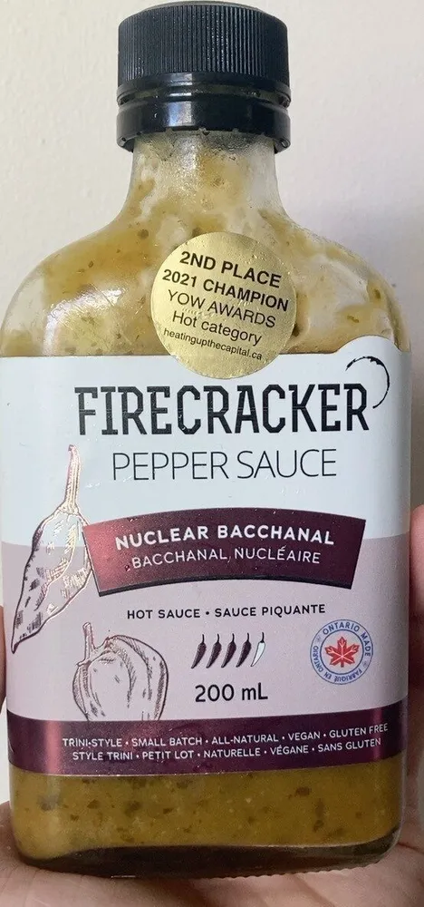 “Nuclear Bacchanal” hot sauce