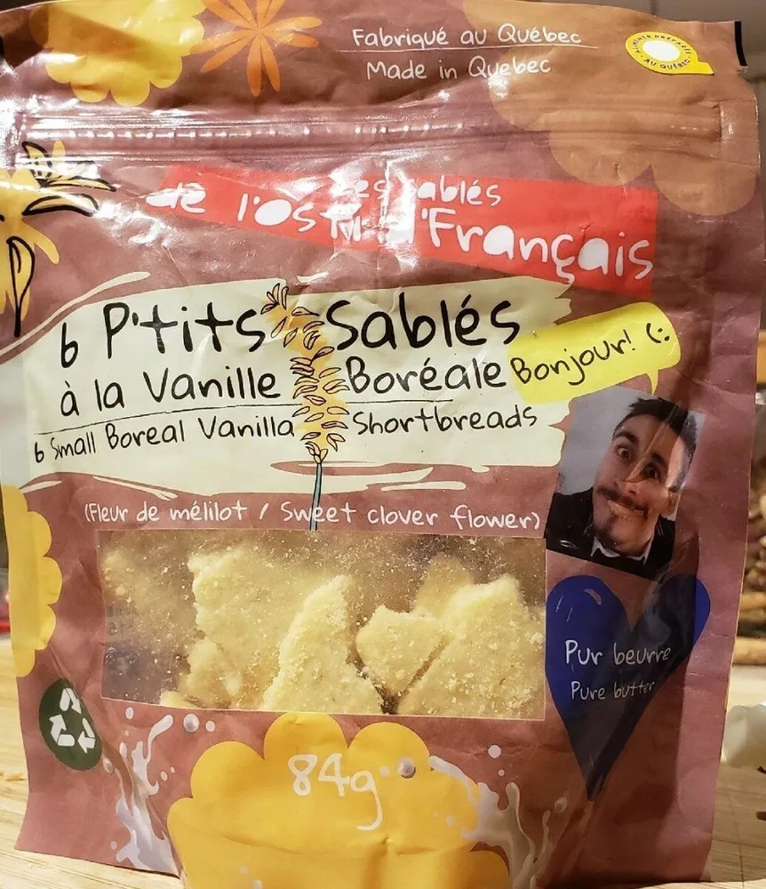 6 P'tits Sablés à la vanille boréale