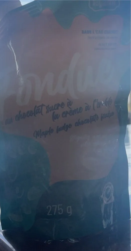 Fondue chocolat erable