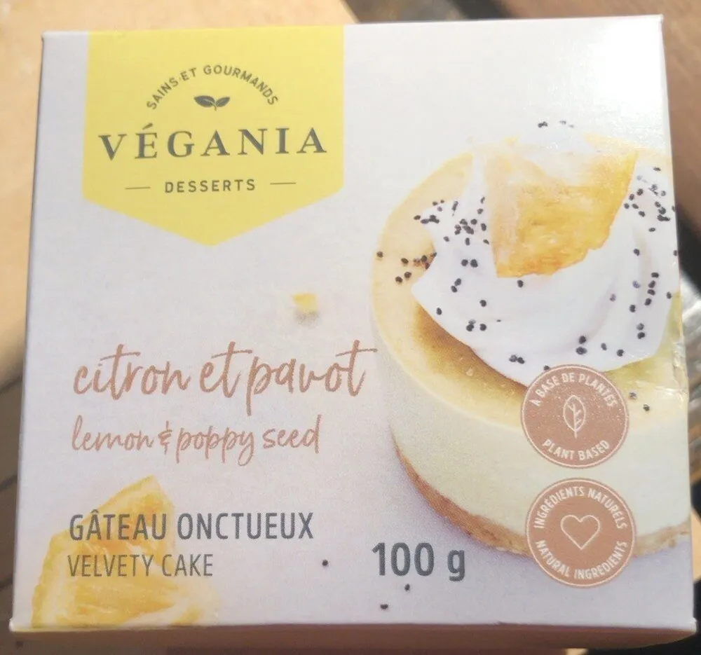 Gateau onctueux citron et pavot