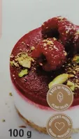 Gâteau onctueux framboises et rose